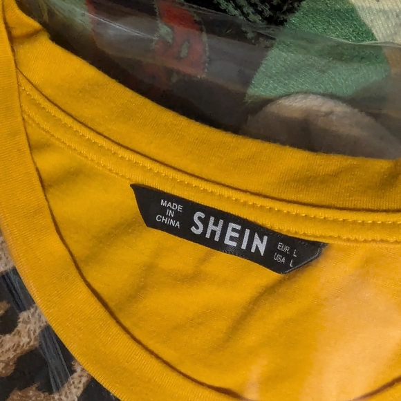 Leopard Print Shein PulloverTee Shirt Dress. Size: Large - Picture 2 of 8